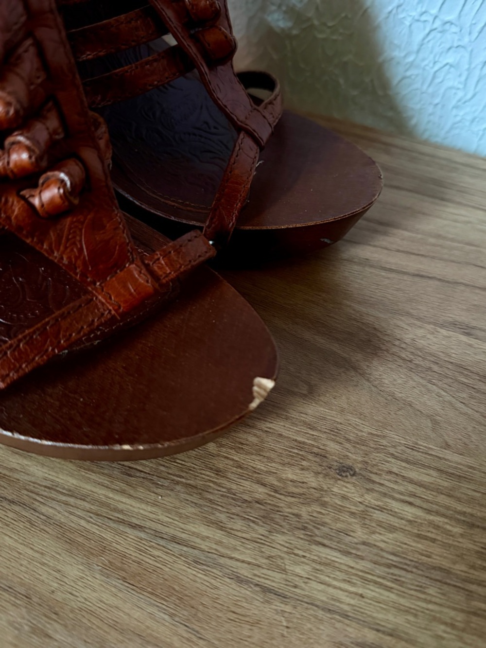 Dior Brown Leather High Heel Mules - Picture 3 of 4